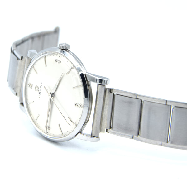 1958 Omega Manual Wind dress watch with central seconds and Mixed Arabic numerals Model 14387
