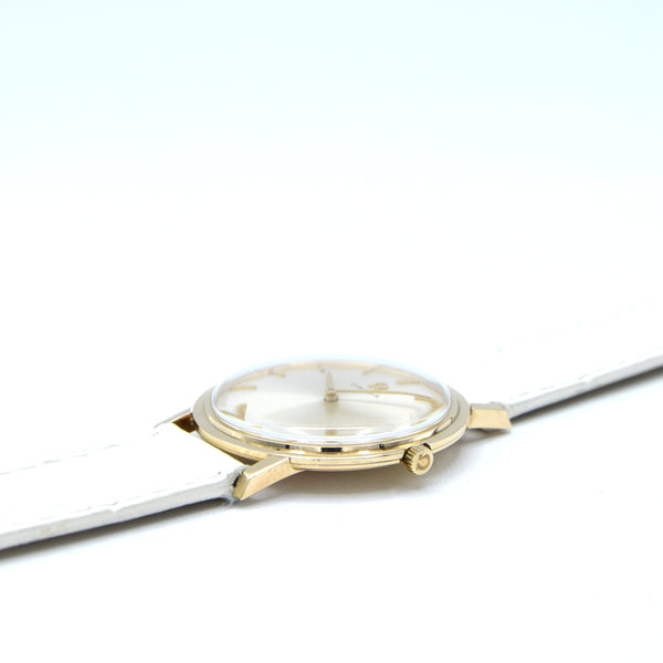 1965 slim Omega Unisex 31.5mm Dress Watch in Solid 9ct Gold English Case Model 1115046