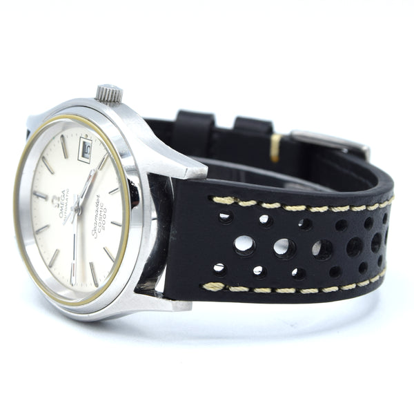 1979 Omega Large 38mm Seamaster Cosmic 2000 Automatic Date Model 166.128 with Silvered Dial