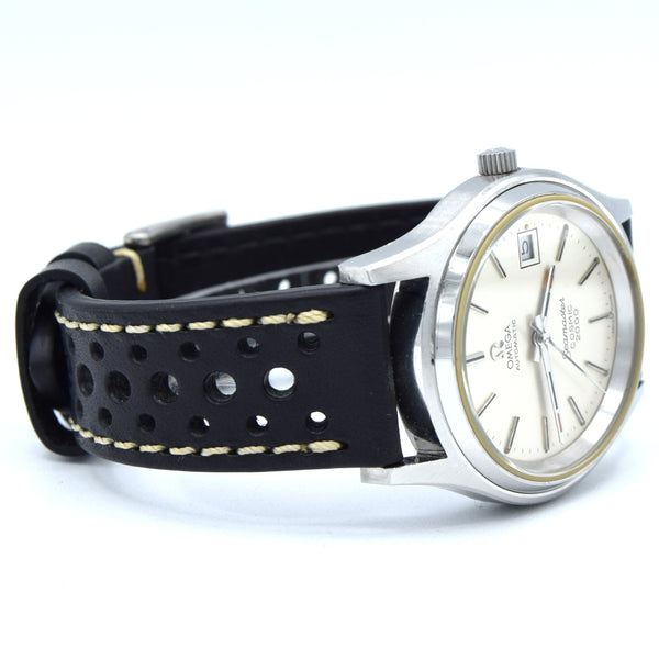 1979 Omega Large 38mm Seamaster Cosmic 2000 Automatic Date Model 166.128 with Silvered Dial