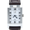 1990s Alfred Dunhill 'Facet' swiss quartz Date Wristwatch with White Dial on leather + Buckle