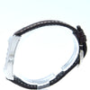 1990s Alfred Dunhill 'Facet' swiss quartz Date Wristwatch with White Dial on leather + Buckle