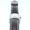 1990s Alfred Dunhill 'Facet' swiss quartz Date Wristwatch with White Dial on leather + Buckle