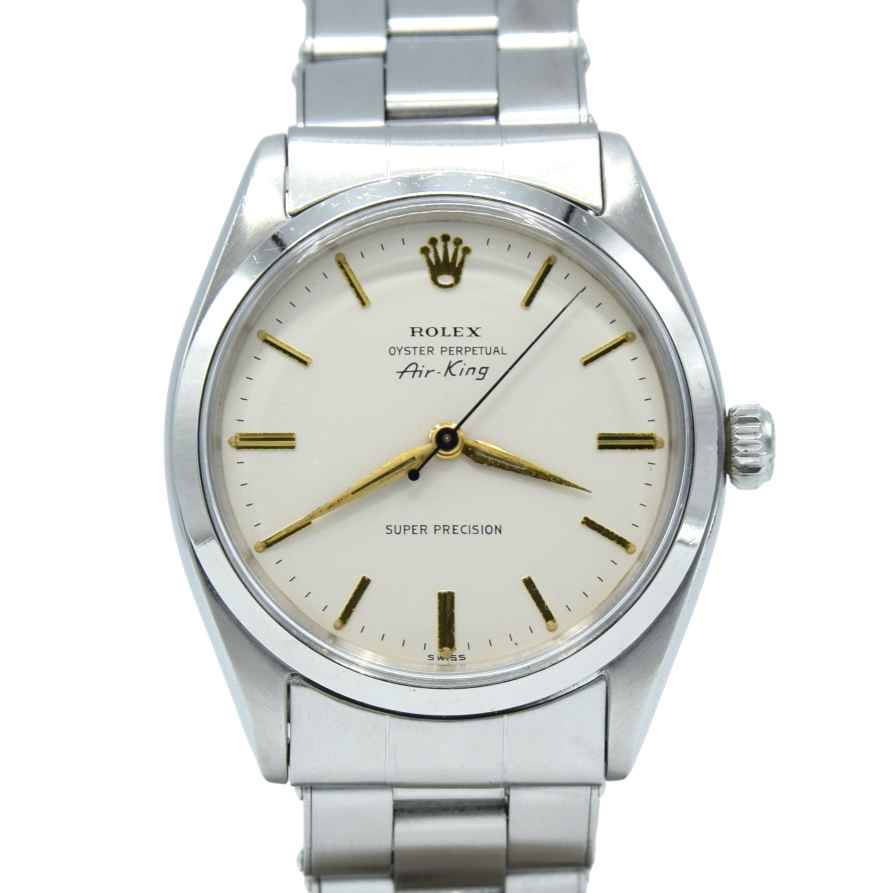 1961 Rolex Oyster Perpetual Air King Super Precision with box and papers Steel Model 5500