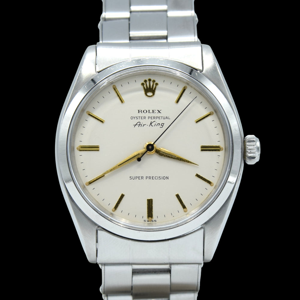 1961 Rolex Oyster Perpetual Air King Super Precision with box and papers Steel Model 5500