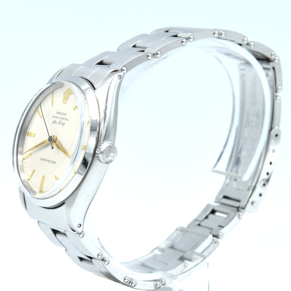 1961 Rolex Oyster Perpetual Air King Super Precision with box and papers Steel Model 5500
