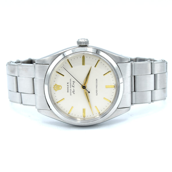 1961 Rolex Oyster Perpetual Air King Super Precision with box and papers Steel Model 5500