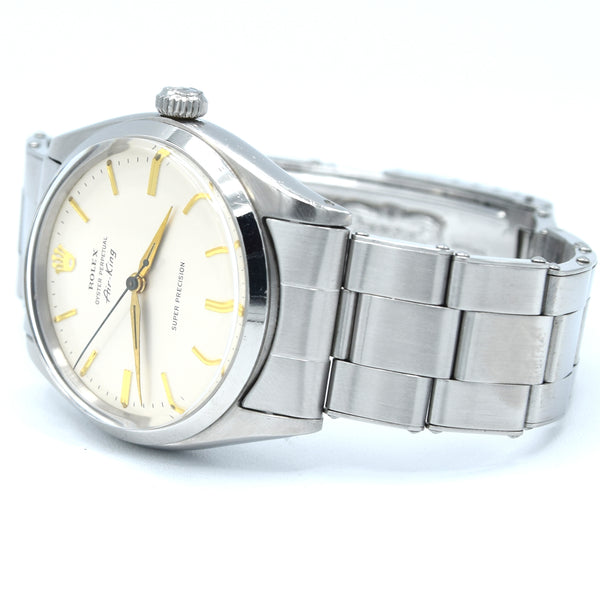 1961 Rolex Oyster Perpetual Air King Super Precision with box and papers Steel Model 5500