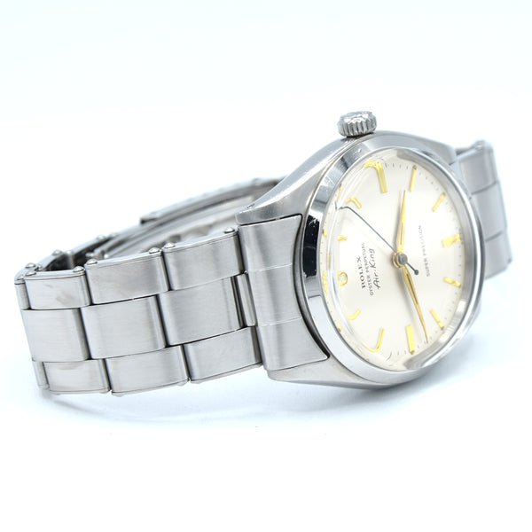 1961 Rolex Oyster Perpetual Air King Super Precision with box and papers Steel Model 5500