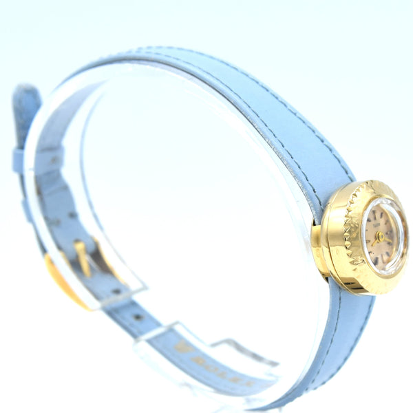 1970 Tudor Rare solid 18k Gold 'Chameleon, Yellow Gold Ref: 1859 with box and spare strap