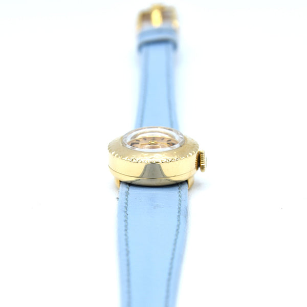 1970 Tudor Rare solid 18k Gold 'Chameleon, Yellow Gold Ref: 1859 with box and spare strap
