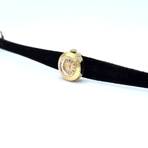 1970 Tudor Rare solid 18k Gold 'Chameleon, Yellow Gold Ref: 1859 with box and spare strap