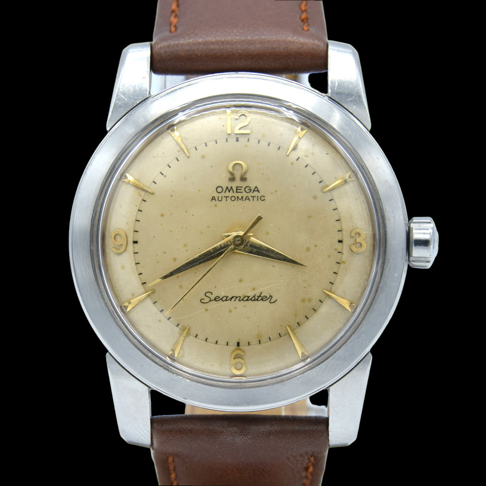 1954 Omega Seamaster Original Condition Automatic Bumper "Beefy Lugs" Mixed Arabic Numerals - Arrow Markers ref 2767