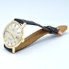 (RESERVED)1963 Omega Automatic Seamaster De Ville Date Model 166.020 in Solid 14ct Gold with omega box with Box