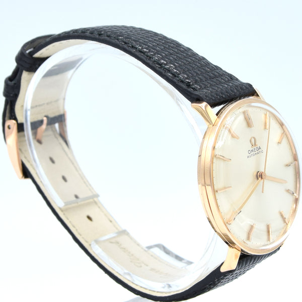 1965 Omega elegant and classic Automatic wristwatch in solid 18k pink Gold cal 552