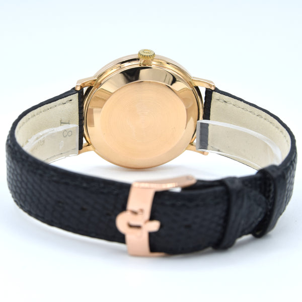 1965 Omega elegant and classic Automatic wristwatch in solid 18k pink Gold cal 552