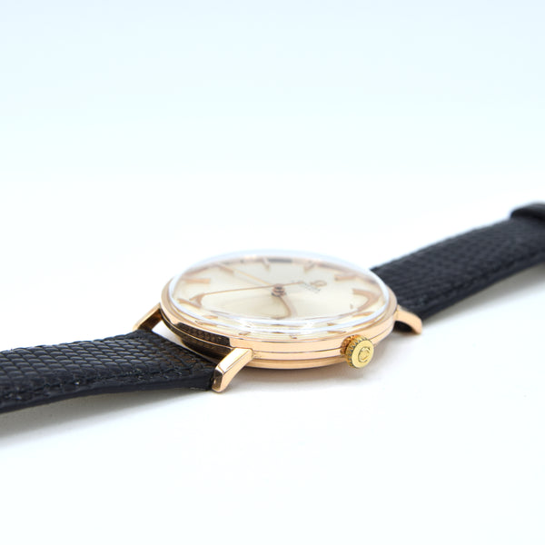 1965 Omega elegant and classic Automatic wristwatch in solid 18k pink Gold cal 552