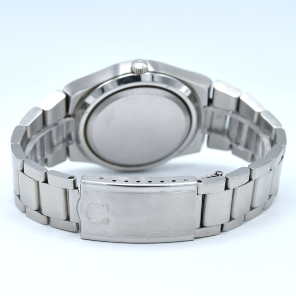 1975 Large Seamaster Cosmic 2000 Automatic Date Date Model 166.136 blue gloss dial Dial on Bracelet