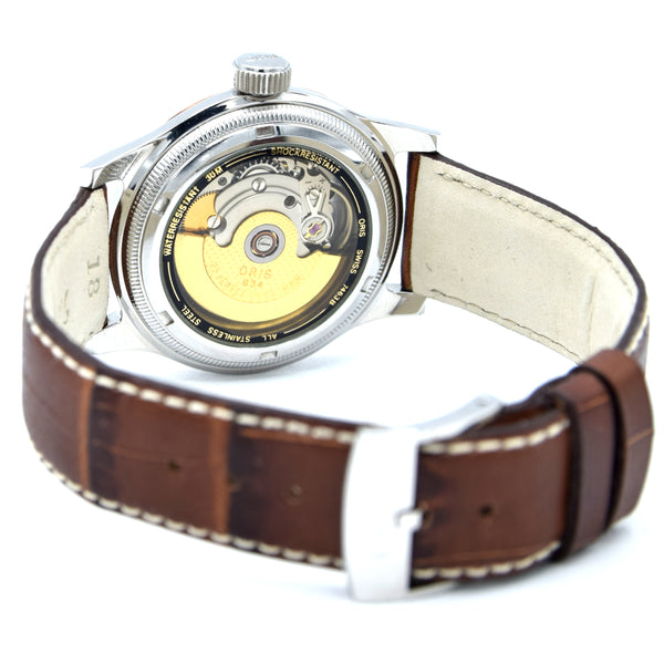 1990s Oris Big Crown Pointer Date Automatic Wristwatch Model 7463B in 36mm Stainless Steel/Gold Case