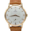 1958 Elegant Omega Automatic Dress Watch with stunning two tone Dial Model 2897 in 18k pink gold
