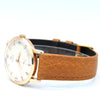 1958 Elegant Omega Automatic Dress Watch with stunning two tone Dial Model 2897 in 18k pink gold