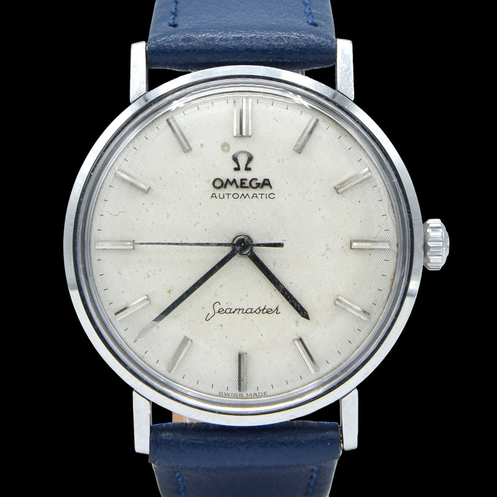 1962 Omega Seamaster Automatic all original Linen Dial Model 14765 Cal 552 monocoque case