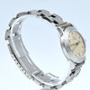 1934 Rare Omega Calatrava style stepped bezel watch in Stainless Steel on period Bracelet