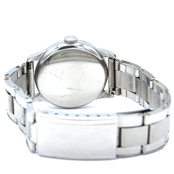 1934 Rare Omega Calatrava style stepped bezel watch in Stainless Steel with Bracelet option