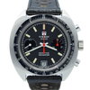 1974 Tissot Seastar Navigator Chronograph Wristwatch Model 40522 in Stainless Steel with Stunning Graphite grey Dial