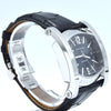Bvlgari Assioma in Steel on Black Alligator Leather Strap with Blue Dial AA48S box & papers