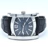 Bvlgari Assioma in Steel on Black Alligator Leather Strap with Blue Dial AA48S box & papers