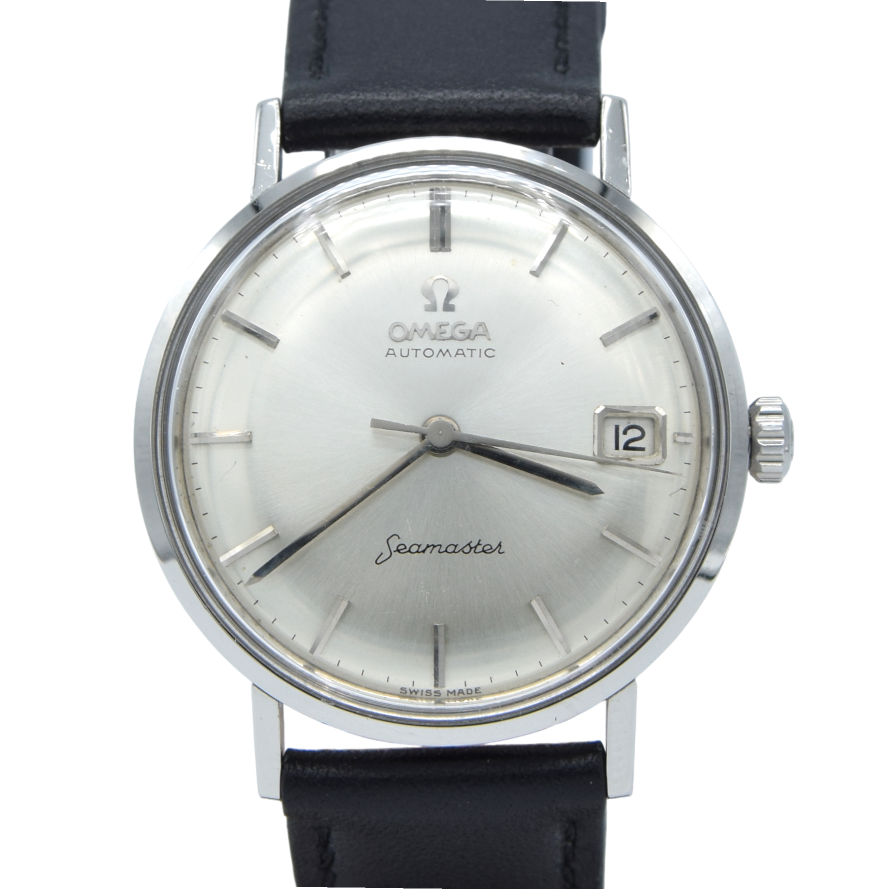 1961 Omega Seamaster date Automatic original silvered Dial Model 14770 Pre deville Cal 562