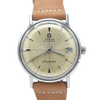 1961 Omega Seamaster date Automatic original crosshair patina silvered Dial Model 14770 Pre deville Cal 562