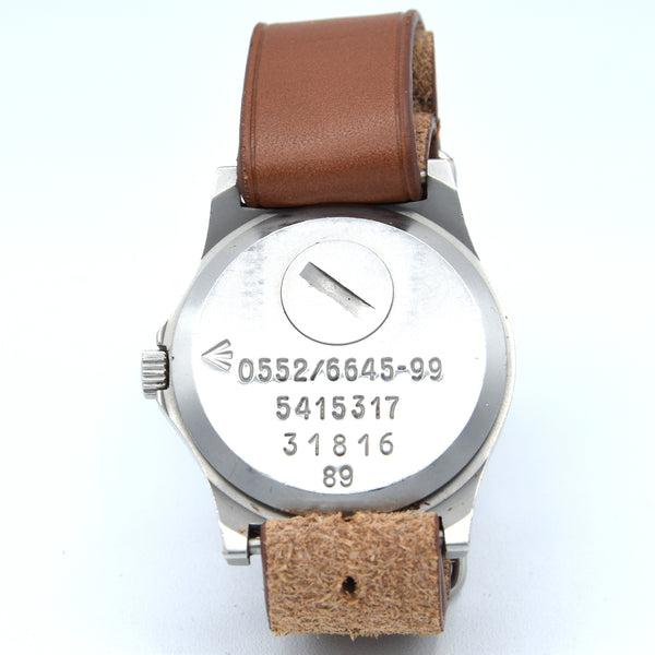 1989 CWC 0552/6645-99 5415317 British Royal Navy Issue Quartz Wristwatch with Hacking Seconds