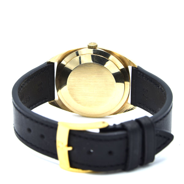 1972-73 Zenith solid 9ct gold Automatic Date 28800 Model S2078 Box - buckle - booklets