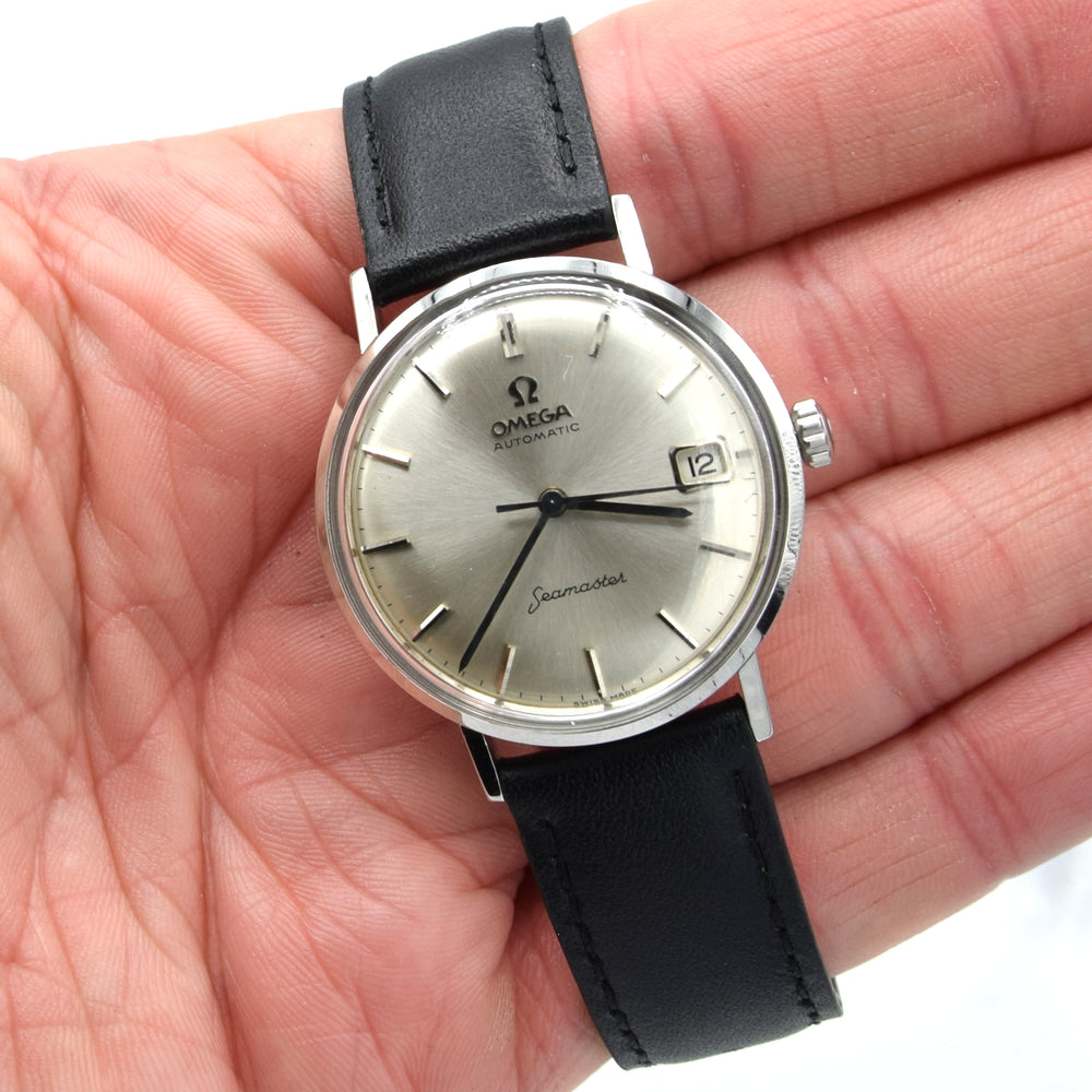 1961 Omega Seamaster date Automatic original silvered Dial Model 14770 Pre deville Cal 562