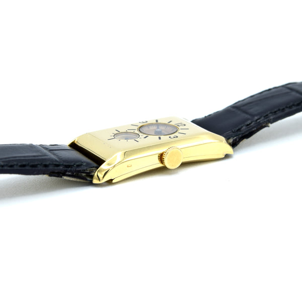 1933 Longines super rare and wonderful 3359 Duo-dial solid 18k Doctors watch 'SuperSolo' cal 9.32