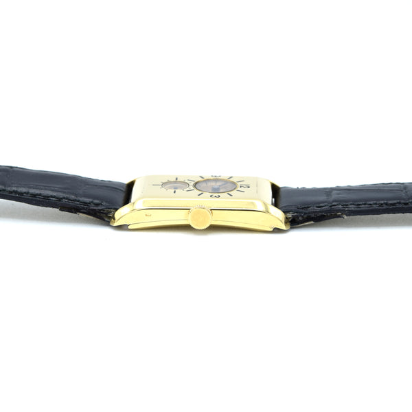1933 Longines super rare and wonderful 3359 Duo-dial solid 18k Doctors watch 'SuperSolo' cal 9.32