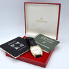 1972-73 Zenith solid 9ct gold Automatic Date 28800 Model S2078 Box - buckle - booklets