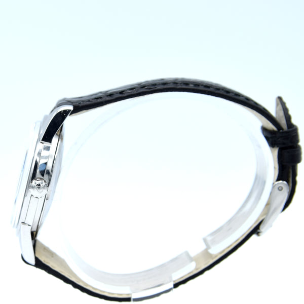 1962 Omega Seamaster Classic Automatic steel Wristwatch Model 14762 with rarer onyx batons