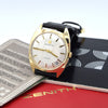 1972-73 Zenith solid 9ct gold Automatic Date 28800 Model S2078 Box - buckle - booklets