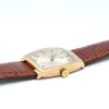 1968 Omega De Ville Unusual solid 18k Gold Tonneau Wristwatch Model 111.084 with sunbeam dial