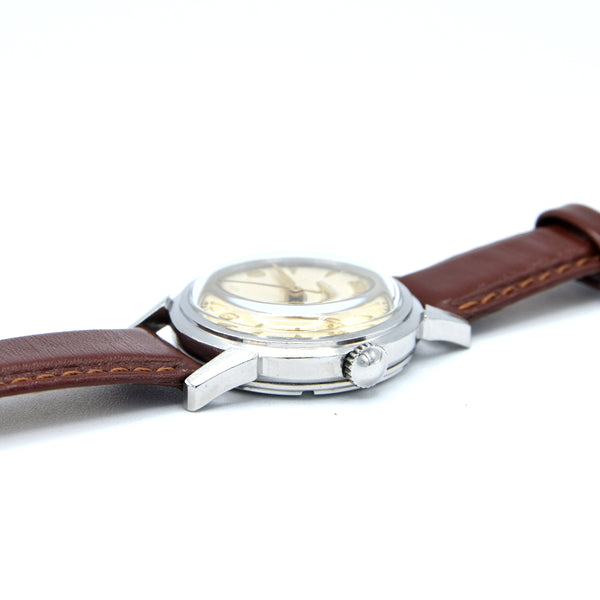 1951 Longines Manual Wind Wristwatch Model 6244 with Gorgeous Original Dial Cal 23zs
