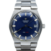 1972 Tissot PR516 Date Wristwatch Model 42630 in Stainless Steel with beautiful satin Blue Dial