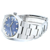 1972 Tissot PR516 Date Wristwatch Model 42630 in Stainless Steel with beautiful satin Blue Dial