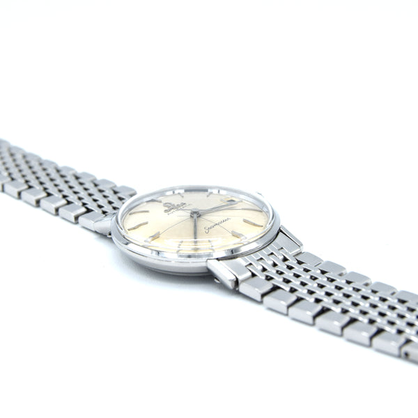 1959 Omega Seamaster Automatic Date Model 14730 in Stainless Steel cross-hair Pre DeVille on bracelet