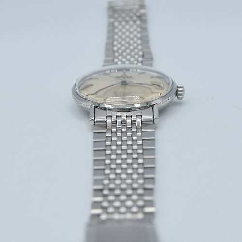1959 Omega Seamaster Automatic Date Model 14730 in Stainless Steel cross-hair Pre DeVille on bracelet