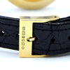 1980 Alfred Dunhill silver 925 sterling 'Blue Bulls eye' swiss quartz dress Wristwatch with strap - buckle - box