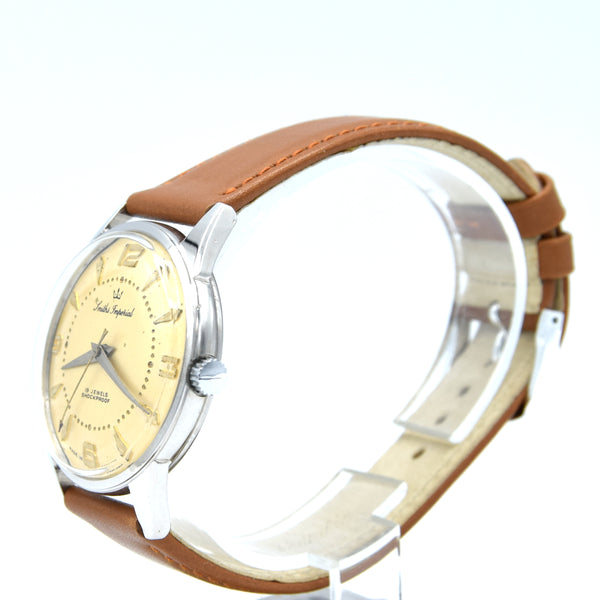 1950s Smiths Imperial all English made Wristwatch in Rarer Stainless Steel Circa 1958-60