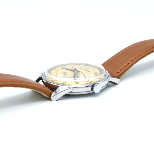 1950s Smiths Imperial all English made Wristwatch in Rarer Stainless Steel Circa 1958-60
